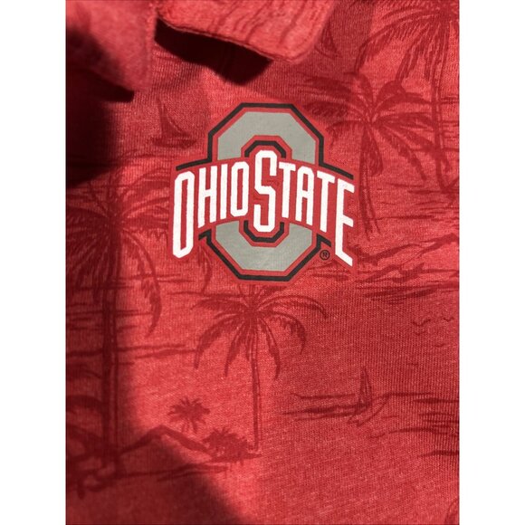 NEW Ohio State Buckeyes Colosseum Red Palms Shirt Shorts Set Toddler Boys 3T - Picture 8 of 10